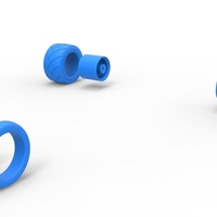 Wheel Set of Ape car proto Scale 1:25 - Thumbnail 8