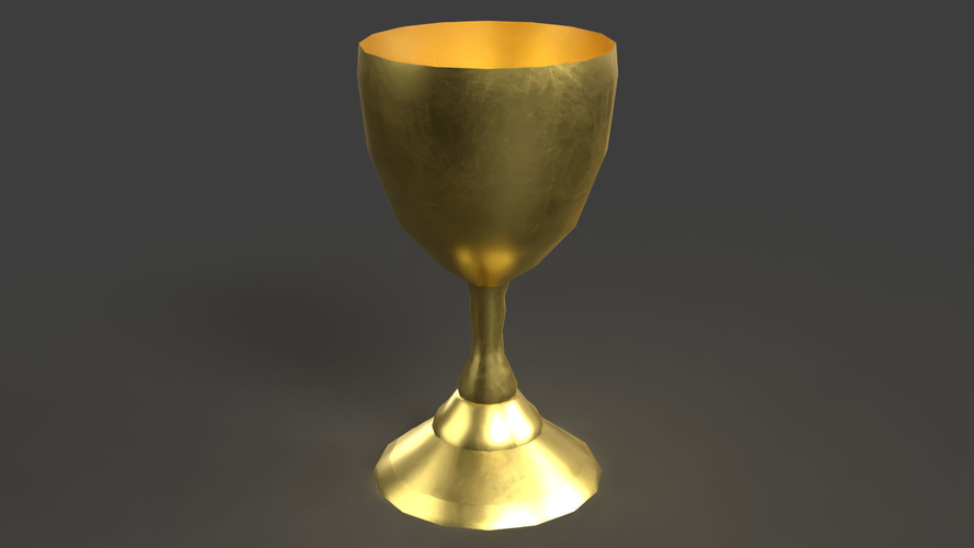 3D Printable Golden Goblet