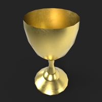 3D Printable Golden Goblet - Thumbnail 7