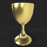 3D Printable Golden Goblet - Thumbnail 8