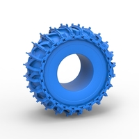 Tire of Timberjack with single wheel track Scale 1:25 - Thumbnail 1