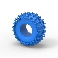 Tire of Timberjack with single wheel track Scale 1:25 - Thumbnail 7