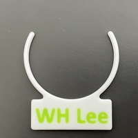 Reusable Bottle Neck Name Tag-Diameter 34 mm Version - Thumbnail 3