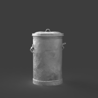 Trash Can STL File | Printable Urban Garbage Bin - Thumbnail 6