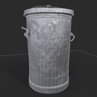 Trash Can STL File | Printable Urban Garbage Bin - Thumbnail 8