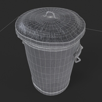 Trash Can STL File | Printable Urban Garbage Bin - Thumbnail 9