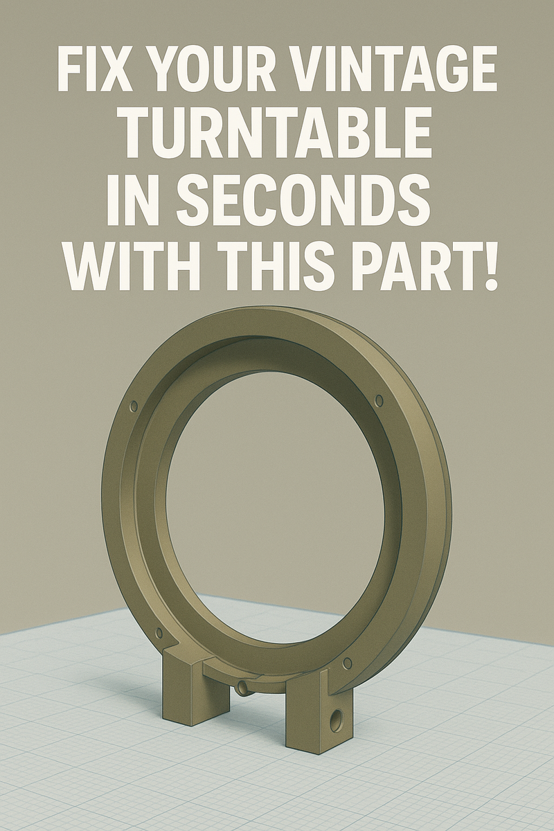 Turntable Spindle Adapter Ring