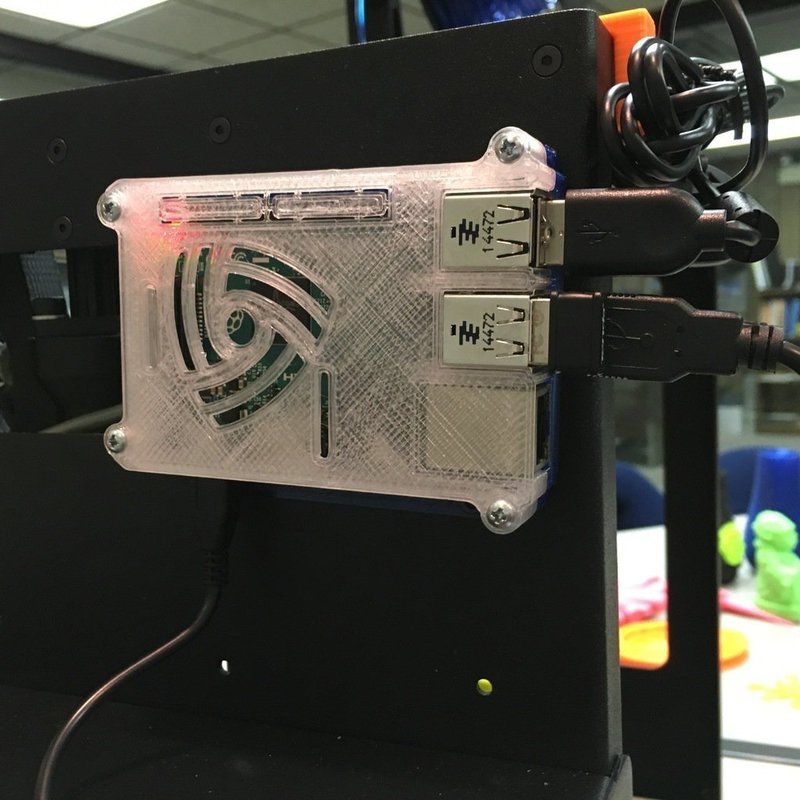 Raspberry Pi 2/B+ case for Lulzbot Mini
