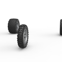 Wheel Set of Ape car proto for dirt Scale 1:25 - Thumbnail 3