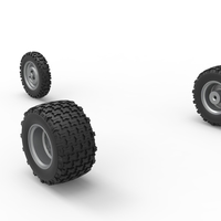 Wheel Set of Ape car proto for dirt Scale 1:25 - Thumbnail 7