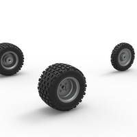 Wheel Set of Ape car proto for dirt Scale 1:25 - Thumbnail 9