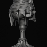 Throne of the Damned – Gothic Skull Goblet - Thumbnail 4