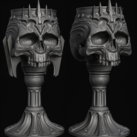 Throne of the Damned – Gothic Skull Goblet - Thumbnail 9