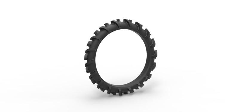 Rear tire of Swamp buggy Scale 1:25