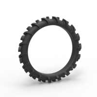 Rear tire of Swamp buggy Scale 1:25 - Thumbnail 1