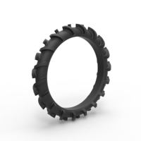 Rear tire of Swamp buggy Scale 1:25 - Thumbnail 2