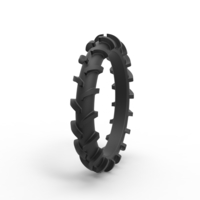 Rear tire of Swamp buggy Scale 1:25 - Thumbnail 3