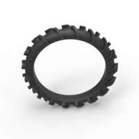 Rear tire of Swamp buggy Scale 1:25 - Thumbnail 6