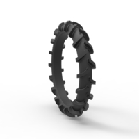 Rear tire of Swamp buggy Scale 1:25 - Thumbnail 8