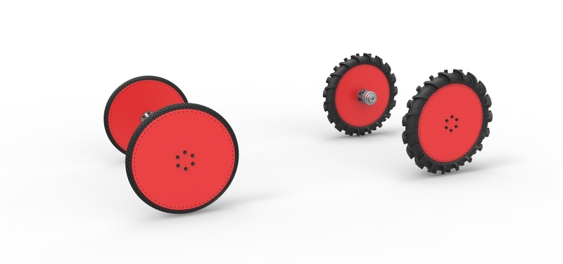 Wheel Set of Swamp buggy Scale 1:25