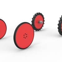 Wheel Set of Swamp buggy Scale 1:25 - Thumbnail 2