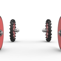 Wheel Set of Swamp buggy Scale 1:25 - Thumbnail 4