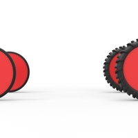 Wheel Set of Swamp buggy Scale 1:25 - Thumbnail 5