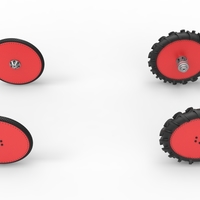 Wheel Set of Swamp buggy Scale 1:25 - Thumbnail 6