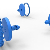 Wheel Set of Swamp buggy Scale 1:25 - Thumbnail 13