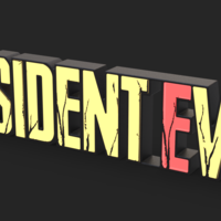 Resident Evil LED Sign – 3D Printable Wall Light for Gamer Rooms - Thumbnail 5
