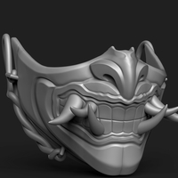 Oni Mask - Japanese Demon Mask - Thumbnail 2