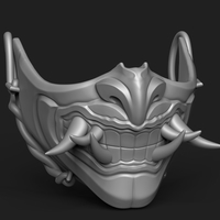 Oni Mask - Japanese Demon Mask - Thumbnail 4