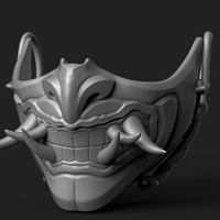 Oni Mask - Japanese Demon Mask - Thumbnail 5