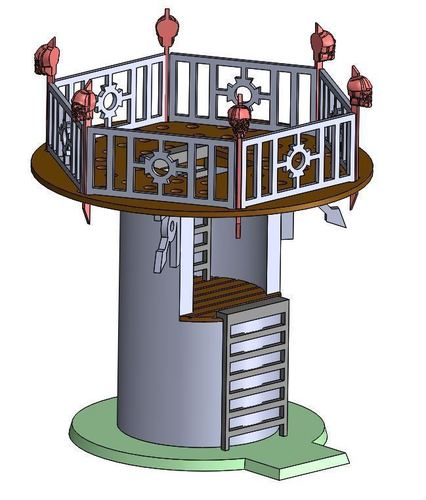 Wargame Seige Tower 3D Print 57975