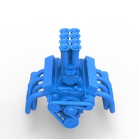 Engine of Drag racing Airboat Scale 1:25 - Thumbnail 6