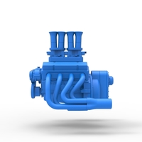 Engine of Drag racing Airboat Scale 1:25 - Thumbnail 8