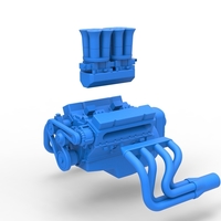 Engine of Drag racing Airboat Scale 1:25 - Thumbnail 15