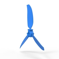 3 Blade Propeller of Drag racing Airboat Scale 1:25 - Thumbnail 3