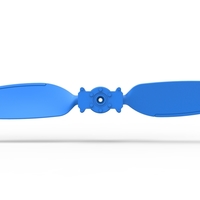2 Blade Propeller of Drag racing Airboat Scale 1:25 - Thumbnail 1