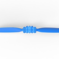 2 Blade Propeller of Drag racing Airboat Scale 1:25 - Thumbnail 3