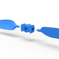 2 Blade Propeller of Drag racing Airboat Scale 1:25 - Thumbnail 7