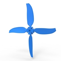 4 Blade Propeller of Drag racing Airboat Scale 1:25 - Thumbnail 2