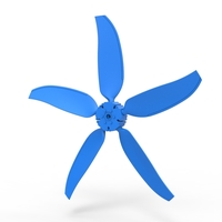 5 Blade Propeller of Drag racing Airboat Scale 1:25 - Thumbnail 2