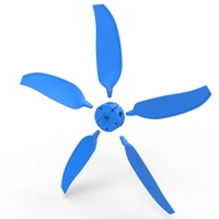 5 Blade Propeller of Drag racing Airboat Scale 1:25 - Thumbnail 7