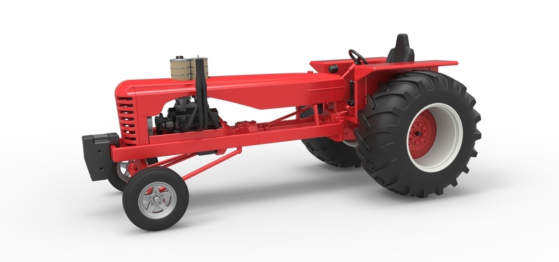 Vintage Small block Pulling tractor Scale 1:25