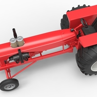 Vintage Small block Pulling tractor Scale 1:25 - Thumbnail 4