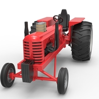 Vintage Small block Pulling tractor Scale 1:25 - Thumbnail 5