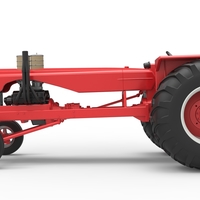 Vintage Small block Pulling tractor Scale 1:25 - Thumbnail 9