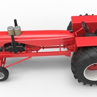 Vintage Small block Pulling tractor Scale 1:25 - Thumbnail 10