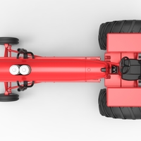 Vintage Small block Pulling tractor Scale 1:25 - Thumbnail 11